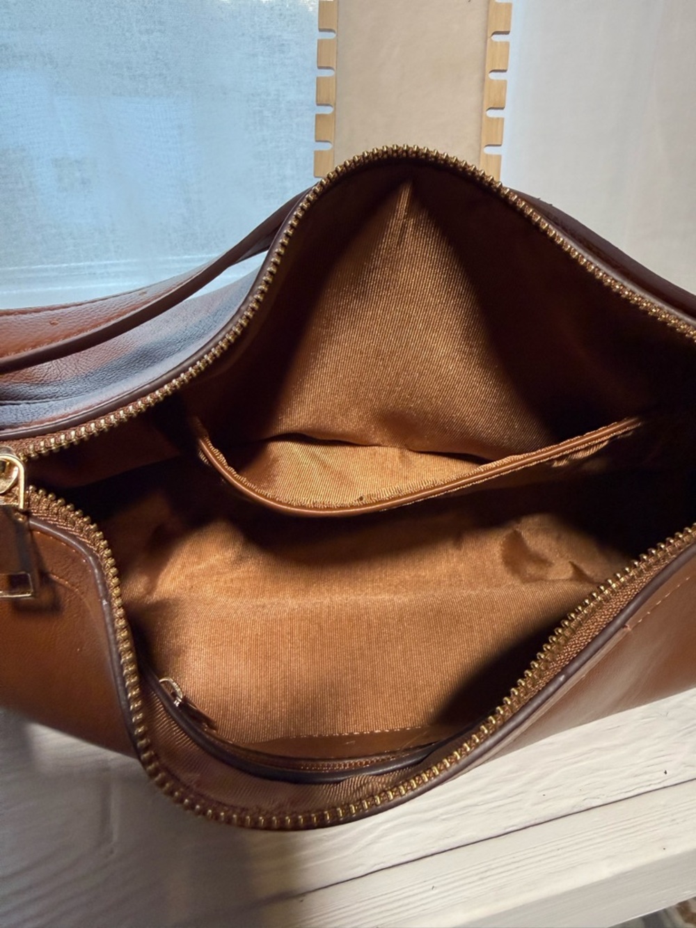 Nicolette Saddle Recycled Vegan Shoulder Bag from Melie Bianco - Picture 7 of 8
